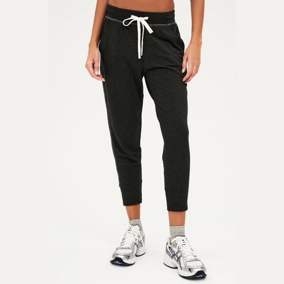 SPLITS59 Reena Fleece 7/8 Sweatpants Joggers Dark Heather Gray Size S - Picture 1 of 8